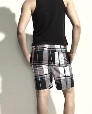 Men shorts black white color - Click Image to Close
